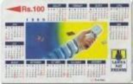 SRILANKA : 38C 100 1999 Calendar USED - Sri Lanka (Ceilán)