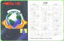 SRILANKA : 19A 100 Calendar 1996  +B USED - Sri Lanka (Ceylon)