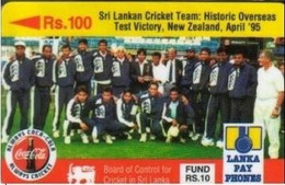 SRILANKA : 14A Rs100 Sri Lankan Cricket Team Coca-cola Logo +B MINT - Sri Lanka (Ceilán)