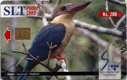 SLT : TC07 Rs200 Bird Kingfisher (closer To You) MINT - Sri Lanka (Ceylon)