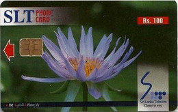 SLT : TC01 Rs100 Flowers Water Lilly MINT - Sri Lanka (Ceilán)