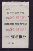 CHINA CHINE CINA  JIANGXI  ADDED CHARGE LABEL (ACL)  0.15 YUAN - Other & Unclassified