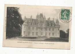 Cp , 86 , SAVIGNY SOUS FAYE , Chateau , Façade Méridionale , Voyagée 1911 - Autres & Non Classés