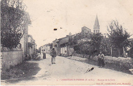 VIL-  LABASTIDE SAINT PIERRE EN TARN ET GARONNE AVENUE DE LA GARE CPA CIRCULEE - Labastide Saint Pierre