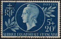 Détail De La Série Entraide Française Obl. Afrique Equatoriale N° 197 - Marianne De Dulac - 1944 Entraide Française