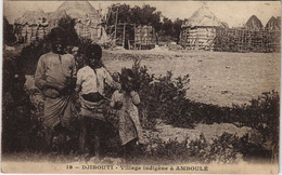 CPA AK Village Indigene A Amboule DJIBOUTI (1084448) - Djibouti