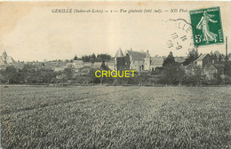 37 Génillé, Vue Générale, Affranchie 1908 - Genillé