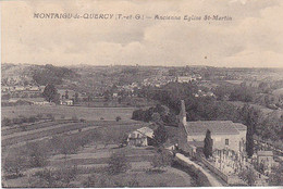 VILAOUT20-  MONTAIGU DE QUERCY  EN TARN ET GRONNE ANCIENNE EGLISE SAINT MARTIN   CPA  CIRCULE - Montaigu De Quercy