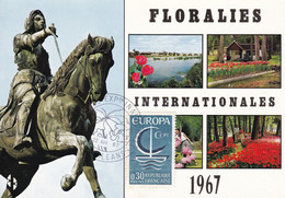 Carte Postale Philatélique Dept 45 - Orléans - Floralies Internationales 1967 (scan Recto-verso) - Amilly