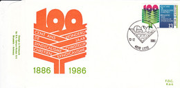 B01-290 2239 P815 FDC Syndicat 100 Ans Syndicalisme Chrétien 13-12-1986 4020 Liège €2 - 1981-1990