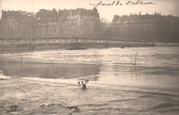 Paris * 8ème * Carte Photo * Le Pont De L'alma * Inondation Crue * Photographe Emile DELETANG - Distretto: 08