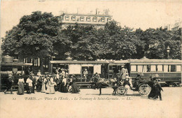 Paris * 8ème 16ème 17ème * La Place De L'étoile * Le Tramway Tram De St Germain * Attelage - Arrondissement: 08