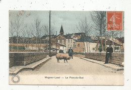 Cp , 87 , MAGNAC LAVAL , Le Pont Du Gué , Voyagée ,simi-aquarelle A. Breger - Other & Unclassified