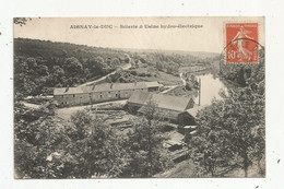 Cp , 21 , AIGNAY LE DUC , Scierie & Usine Hydro-électrique , Voyagée 1914 - Aignay Le Duc