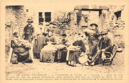 43-LES SCENES VILLAGEOISES-L'ASSEMBLEE DE VILLAGE OU COUVIGE- SORTE DE CLUB EN PLEIN AIR, - Le Puy En Velay