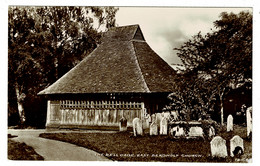 Ref 1455 - Real Photo Postcard - The Bell Cage - East Bergholt Church & Graveyard Suffolk - Sonstige & Ohne Zuordnung