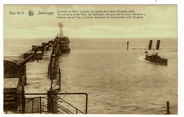 Ref 1455 - WWI Postcard - 1918 Raid Of Zeebrugge - Shipwreck & Lighthouse - Belgium - Zeebrugge