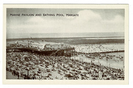 Ref 1456 - Postcard - Marine Pavilion & Bathing Pool - Margate Kent - Margate