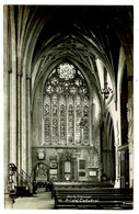 Ref 1456 -  2 X Early Real Photo Postcards - Saxon Carving & N. Transept - Bristol Cathedral - Bristol