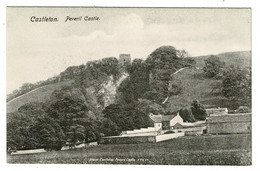 Ref 1456 - Early Postcard - Peveril Castle Castleton - Derbyshire Peak District - Derbyshire