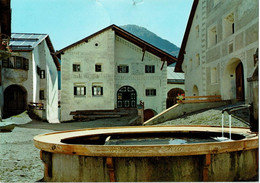 32-649 Guarda(unter-Engadin-1653m)/Der Dorfplatz - Guarda