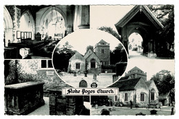 Ref 1457 - Real Photo Multiview Postcard - Stoke Poges Church - Buckinghamshire - Buckinghamshire