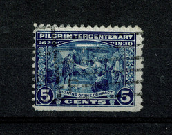 Ref 1457 - 1920 USA - 5c Pilgrim Tercentenary Used Stamp - SG 558 - Usati