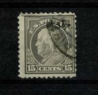Ref 1457 - 1912 USA - 15c Used Stamp - SG 521 - Gebruikt