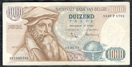 Belgium - 1000 Francs 1973 (25.01.73) - Pick  136b(2) - 1000 Francs