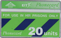 BT Phonecard : For Use In HM PRISONS Only : 20 Units - BT Emissions Internes