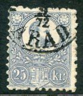 HUNGARY 1871 25k Dull Lilac Engraved, Fine Used.  Michel 13a - Gebraucht