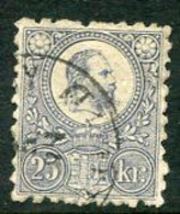 HUNGARY 1871 25k Dull Lilac Engraved, Fine Used.  Michel 13a - Gebraucht