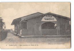 CPA Madagascar Tamatave - Gare Provisoire Du Chemin De Fer - Madagascar