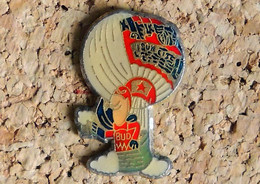 Pin's BALLON MONTGOLFIERE - Bière BUDWEISER BUD - Verni époxy - Fabricant Inconnu - Avions