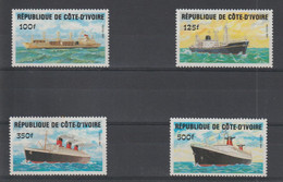 Cote D'Ivoire 1984 Bateaux 691-94 4 Val ** MNH - Ivory Coast (1960-...)