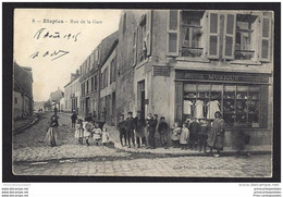 CPA 62 Etaples Rue De La Gare - Etaples