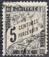 FRANCE 1882 - Canceled - YT 14 - Chiffre Taxe 5c - 1859-1959 Used