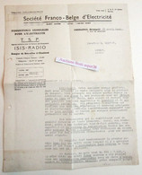 Société Franco-Belge D'Electricité, T.S.F. ISIS-Radio, Rue De Montigny, Charleroi 1946 - 1900 – 1949