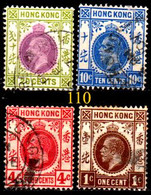 HONG-KONG-110 - Valori Di Giorgio V (o) Used - Qualità A  Vostro Giudizio. - Used Stamps