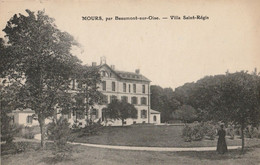 CARTE POSTALE ORIGINALE ANCIENNE : MOURS PAR BEAUMONT SUR OISE LA VILLA SAINT REGIS ANIMEE VAL D'OISE (95) - Mours