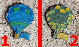 1 Pin's BALLON MONTGOLFIERE - CHATEL GUYON 63 1992 - Verni époxy - Fabricant ARCOS (PHOTO N° 2) - Avions