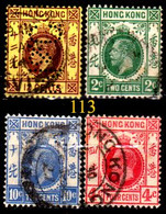 HONG-KONG-113 - Valori Di Giorgio V (o) Used - Qualità A  Vostro Giudizio. - Used Stamps