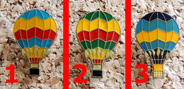 1 Pin's BALLON MONTGOLFIERE - Générique Sommet Vert - Verni époxy - Fabricant Inconnu (PHOTO N° 2) - Avions