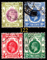 HONG-KONG-122 - Valori Di Giorgio V (o) Used - Qualità A  Vostro Giudizio. - Used Stamps