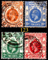 HONG-KONG-123 - Valori Di Giorgio V (o) Used - Qualità A  Vostro Giudizio. - Used Stamps