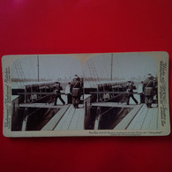 PHOTO STEREO ALEXANDRIA THE CZAR OF ALL THE RUSSIAS ENTERING HIS FAVORITE YACHT - Fotos Estereoscópicas