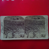 PHOTO STEREO GRECE THEATRE DE DIONYSOS ATHENES LE BERCEAU DE L ART DRAMATIQUE - Stereoscopic