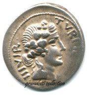 AUGUSTUS RARE DENARIUS PETRONIUS TURPILIANUS IMPERO ROMANO 19 A.C. - La Dinastia Giulio-Claudia Dinastia (-27 / 69)