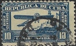 1914 Express Mail - 5c - Bleriot XI And Morro Castle FU - Sellos De Urgencia