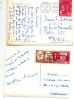 Poste Vaticane. Timbres N° 241 ,242 Et 300 Sur Cartes Postales Vers La France - Cartas & Documentos